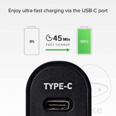 Adaptador de carga usb para coche SBS USB-C 2.1A + 3A 1940780