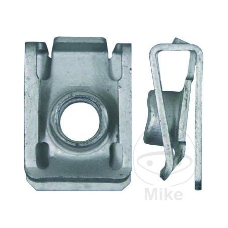 Pack 10 tuercas de chapa metalicas carroceria M8 481.01.09