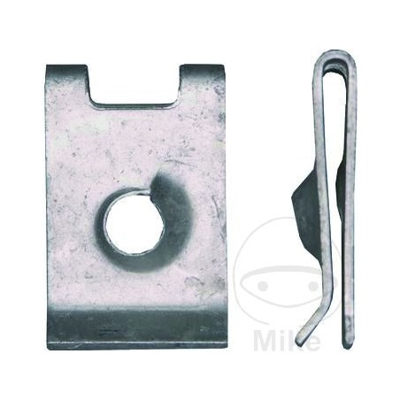 Pack of 10 steel body sheet metal nuts 6.5 MM 481.01.84