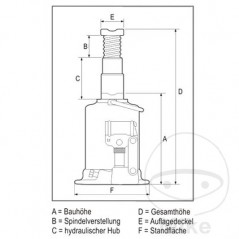 AC HYDRAULIC maneuvering jack ATG 10-200 6630362