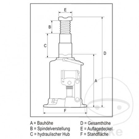 AC HYDRAULIC Gato de maniobra ATG 10-200 6630362