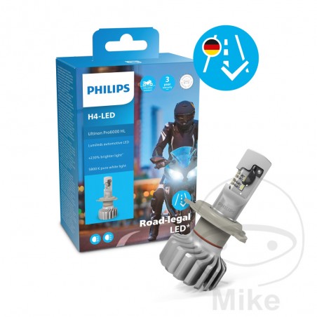 PHILIPS Lámpara bombilla para moto PRO 6000 HL H4 1590300