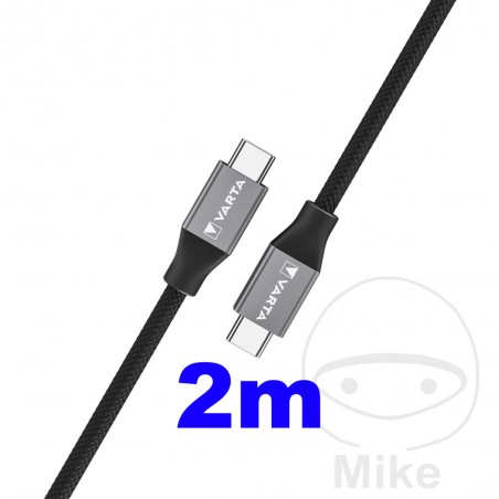 VARTA Cable de carga y datos USB C - 2 MS 1960055