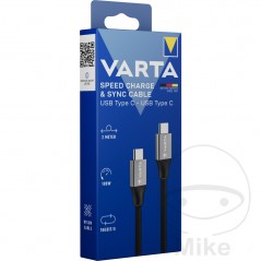 VARTA Cable de carga y datos USB C - 2 MS 1960055