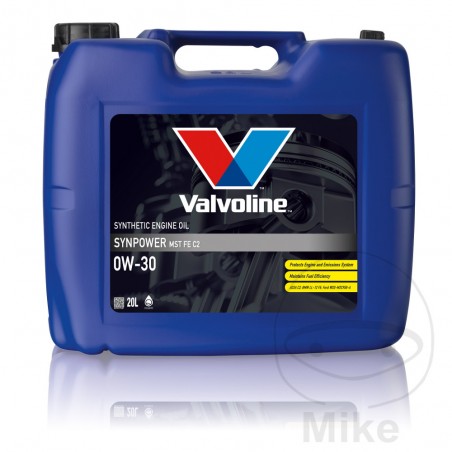 VALVOLINE Aceite de motor para coche SYNPOWER 0W30 MSTFE C2 20L 5580423