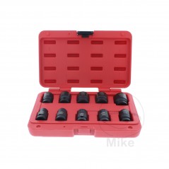 JMP Juego 10 llaves de vaso impacto hexagonal 1/2 13-24 MM 605.04.13