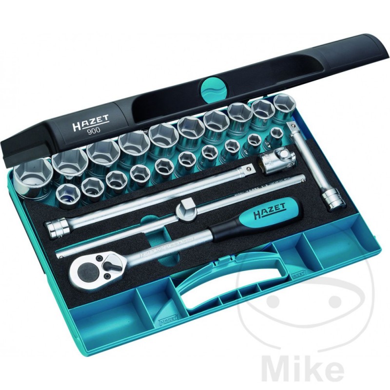 HAZET 25-piece socket wrench set 1/2 605.04.47