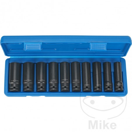 Juego 10 llaves de vaso impacto hexagonal 1/2 78 MM 13-24 605.11.63