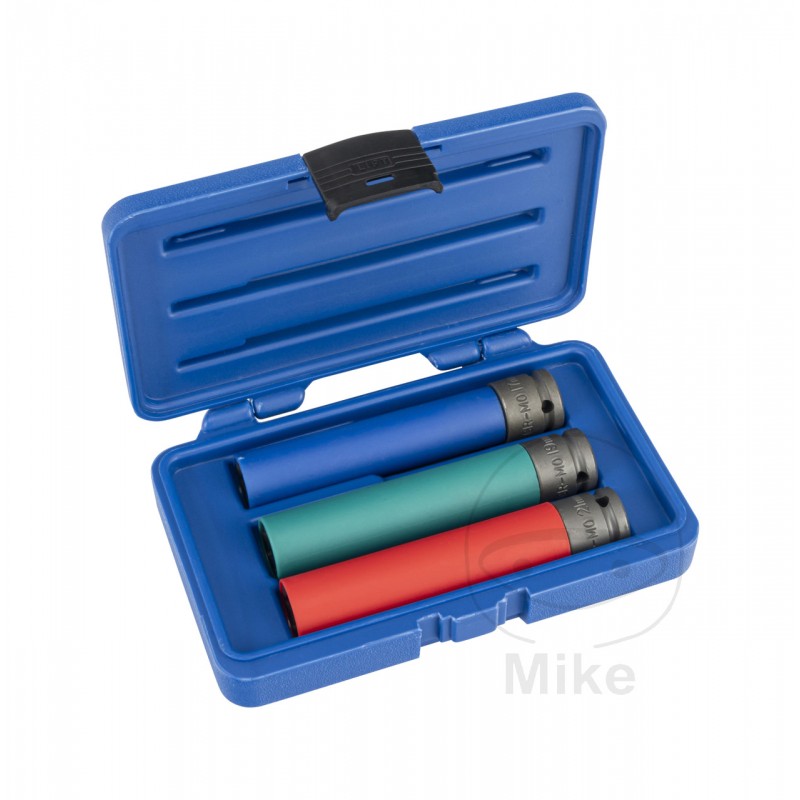 Coated Hex Impact Socket Set 1/2 3 T 17 19 21 MM 605.52.04