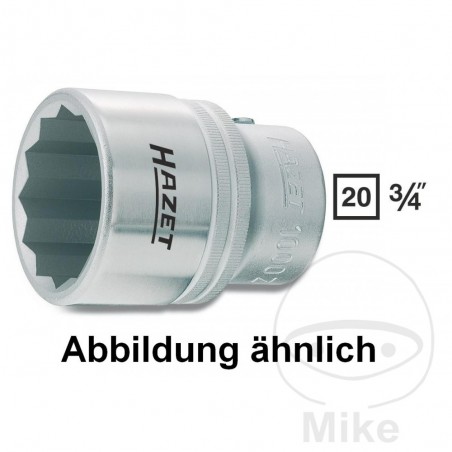 HAZET Llave de vaso bihexagonal 3/4 38 MM 65 605.79.62