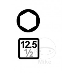 JMP Reinforced allen screwdriver tip 75 MM 19 605.98.44