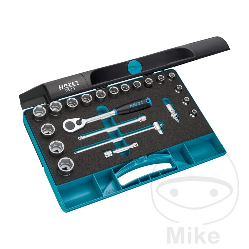 HAZET 22-piece socket wrench set 3/8 607.72.18
