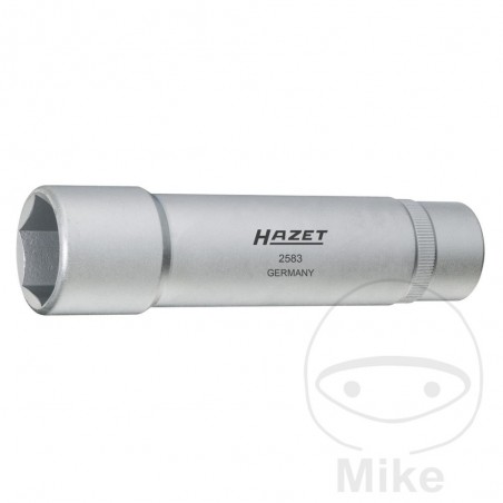HAZET Long hexagonal socket for wheel bearing 1/2 27 140 MM 617.18.62