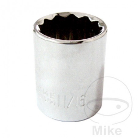JMP Llave de vaso bihexagonal con 12 bordes 3/8 11/16 722.55.09