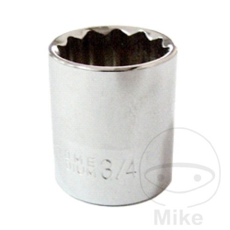 chave de caixa bihexagonal com 12 arestas 3/8 3/4