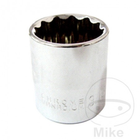 JMP Llave de vaso bihexagonal con 12 bordes 3/8 13/16 722.55.11