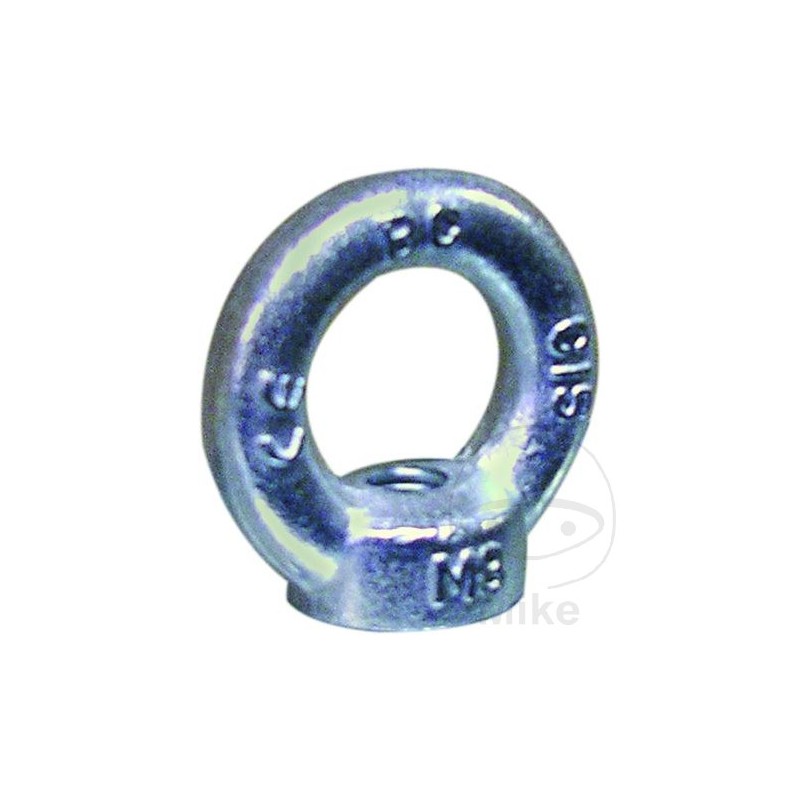 Zinc plated round nut M8 338.61.25