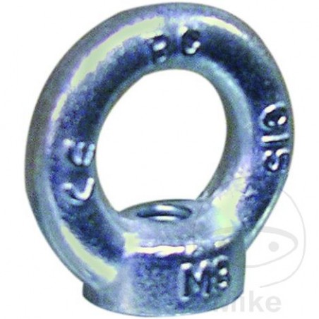 Zinc plated round nut M8 338.61.25