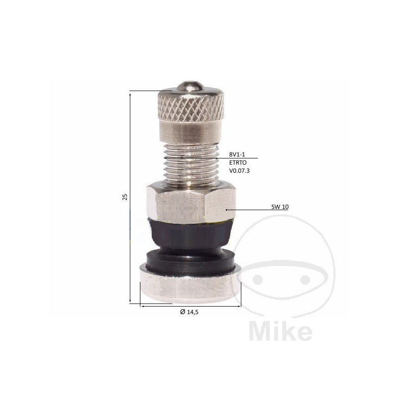 Válvula metálica para neumático de coche MS 521 8.3 MM 26 519.27.94