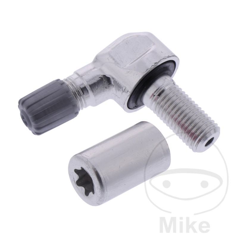 Válvula en ángulo aluminio para sistema control presión neumáticos SCHRADER 8.5 MM 736.04.02
