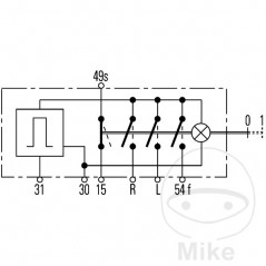 HELLA Emergency switch with splash water protection 12V 1665058