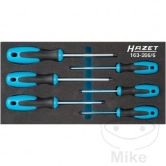 HAZET Kit of 6 screwdrivers with insert for tool cart 606.00.33