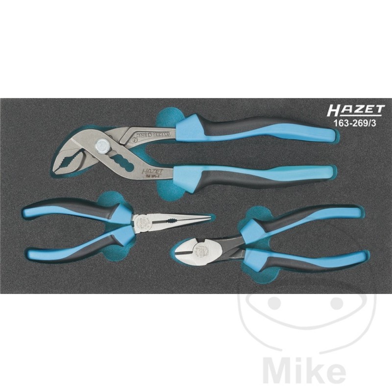 HAZET Kit 3 alicates con inserto para carro de herramientas 606.00.38