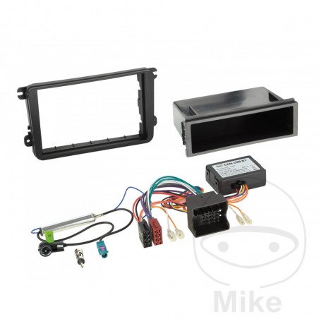 Panel de radio con compartimiento y kit conexion 2-DIN AUF 1-DIN VAG CAN-BUS 1940905