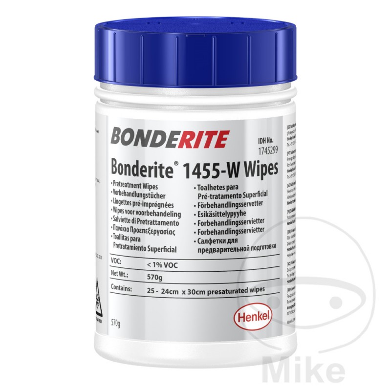 BONDERITE Can of 50 wipes for surface pretreatment bodywork M-NT 1455-W 551.28.00