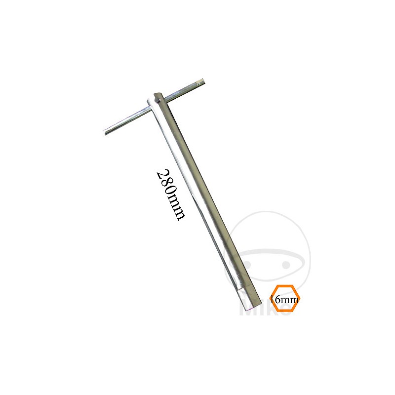 JMP Spark plug wrench with retractable t-handle 16 M L280MM 722.26.23