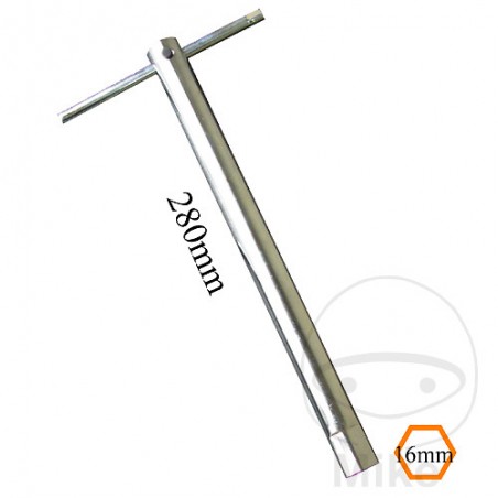 JMP Spark plug wrench with retractable t-handle 16 M L280MM 722.26.23