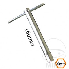 JMP Spark plug wrench with retractable t-handle 16 L160MM 722.26.31