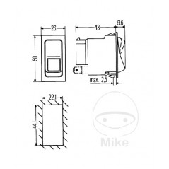 HELLA on/off switch 1451038