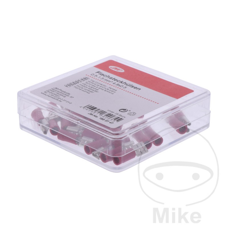 JMP Pack of 25 flat plug female cable connectors 0.5-1.5 4.8 MM ALTN: 1580217 158.07.47