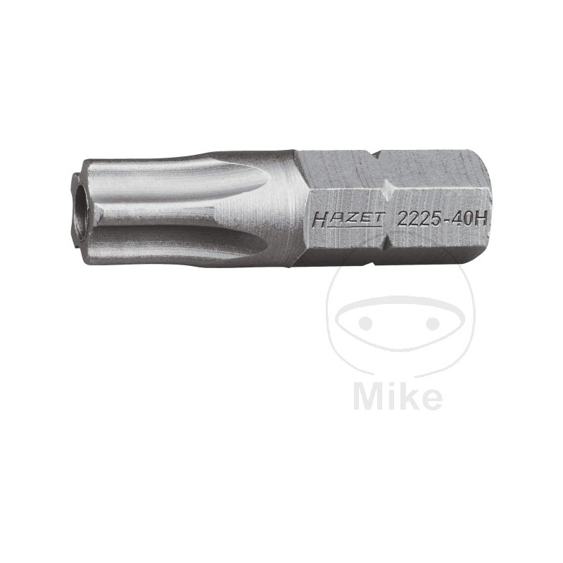 HAZET 5 star tip with hole 40H 1/4 25 MM 1/46.3 632.10.56