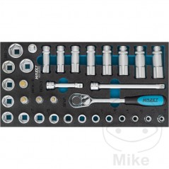 HAZET 33-piece socket wrench set 3/8 606.01.22