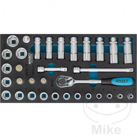 HAZET 33-piece socket wrench set 3/8 606.01.22