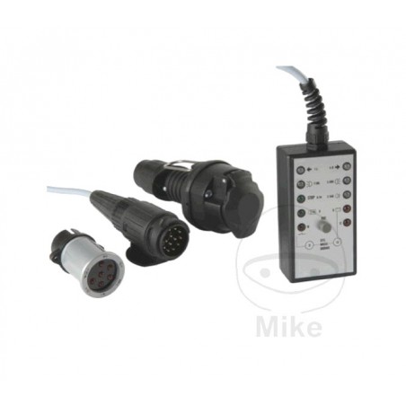 Comprobador de enchufes remolque 7 y 13 polos 12V 5M 609.11.36