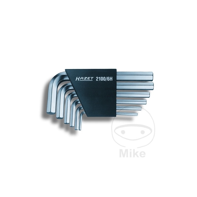HAZET Set of 6 angled allen screwdrivers 605.15.36