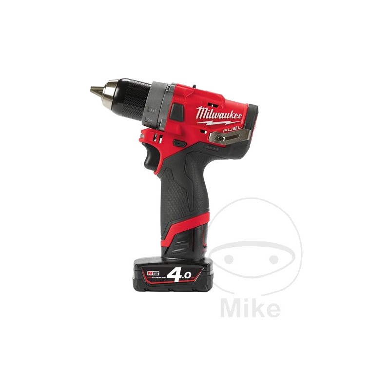 MILWAUKEE Taladro-atornillador con batería recargable 12V M12 FDD2-402X 6850319
