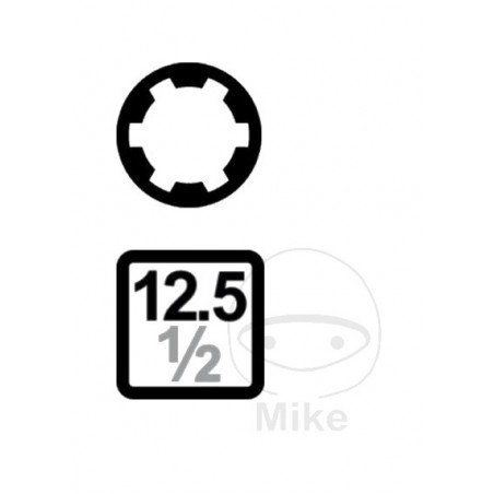 Juego puntas de destornillador reforzados RIBE 1/2 75 MM M5-M14 605.96.61