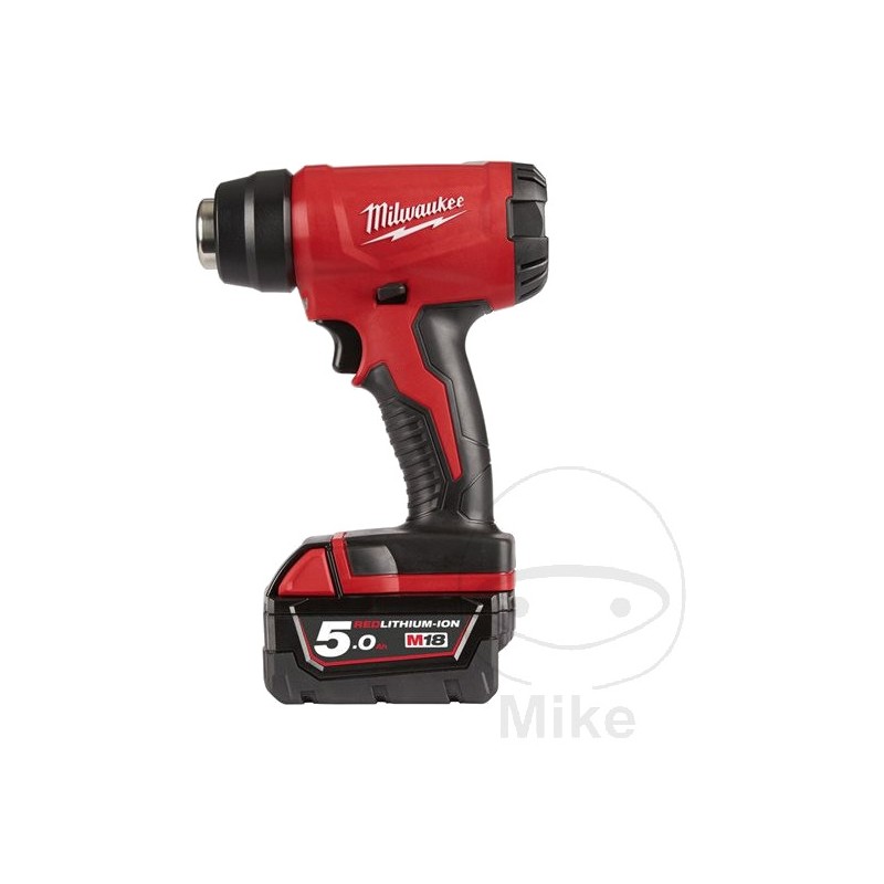 MILWAUKEE Soplador de aire caliente con batería recargable 18V M18BHG-502C 685.03.11