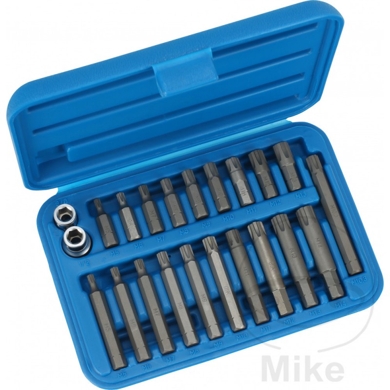 Juego 22 puntas para tornillos RIBE 10 MM M5-M14 605.34.41