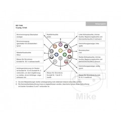 Enchufe 13 polos con contacto de desconexión luz antiniebla trasera + junta goma 12V 1460047