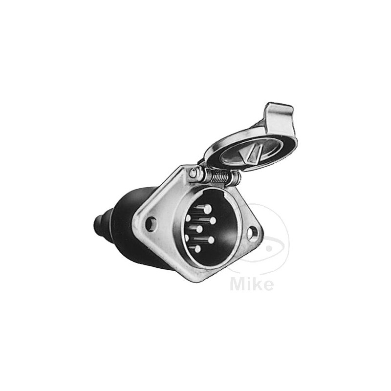 Trailer plug connector 7 poles screwed connection 24V 1467950
