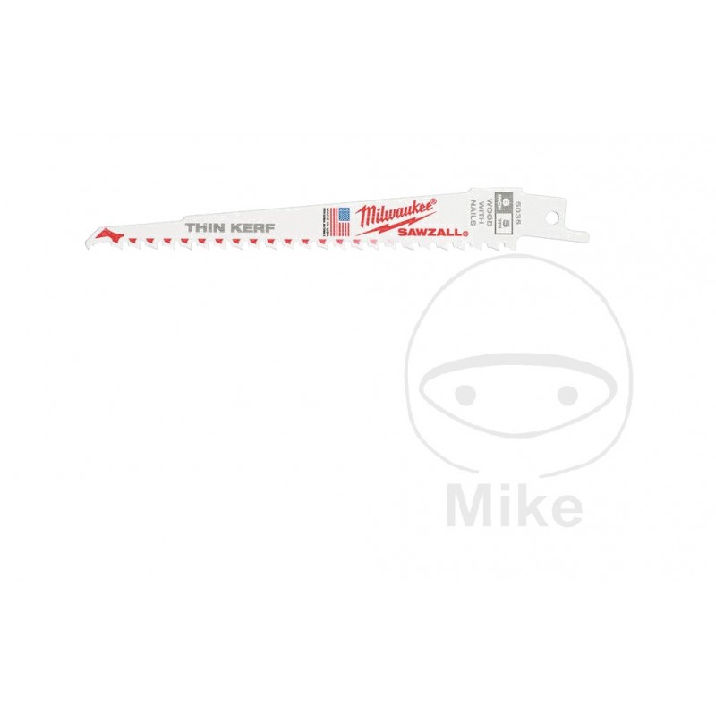 MILWAUKEE Pack of 5 saber saw blades for wood 150X5 MM 6850317