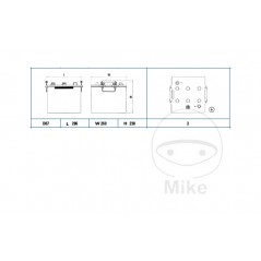 EXIDE STARTING BATTERY 12V 120A AGM 1510093