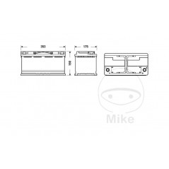 EXIDE BATERÍA DE ARRANQUE 12V 95AH AGM 1510094