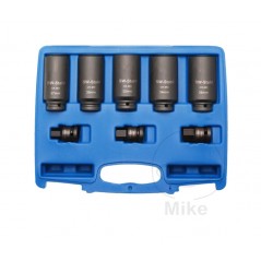 JMP Set of 8 bihexagonal impact socket wrenches 3/4 605.05.51