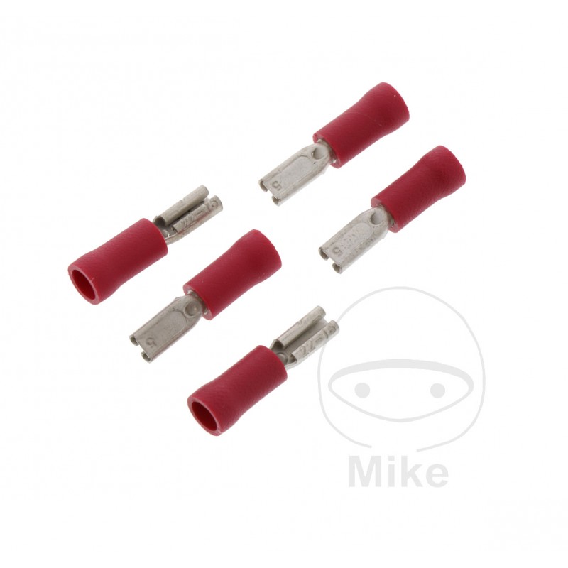 JMP Pack of 5 flat plug female cable connectors 0.5-1.5 2.8 MM ALTN: 1580818/769 158.02.14